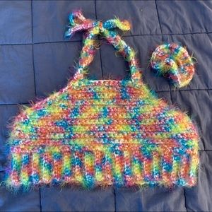 Crochet Halter Bralette